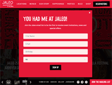 Tablet Screenshot of jaleo.com